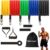 PRIMESAGE® Resistance Band Set Resistance Band Gym Equipment for Home Workout Resistance Band for Workout Home Gym Equipment Exercise Band Stretch Band for Exercise Resistance Tube Resistance Band Set