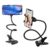 Metal 360 Degree Flexible Portable Foldable -Lazy Stand Bracket Cell Phone Holder/Gooseneck Long Arm Clip Mobile Stand for Table Mobile Stand for Bed Office