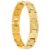 Fas + Brass Premium High Durable Guaranteed Pvd Gold Plating Looser Bracelet for Men (LBBM2) (Gold)