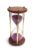 Wooden and Brass 5 Minutes Sand Timer Hour Glass Clock Home Decor Ideal for Exercise, Tea Making, Study Table Decor, Antique Nautical Decor Theme (Height 6 Inches)