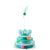 Foodie Puppies Interactive Tower of Tracks Toy for Cats and Kittens (3 Layer Feather Toy) Game Entertainment Circular Training Amusement Plate with Colorful Balls for Cats & Kittens
