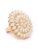 ZAVERI PEARLS Gold Tone Pearls Flower Ethnic Adjustable Finger Ring For Women-ZPFK9537