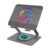 ZEBRONICS NS4000 PRO Rotatable Laptop Metal Stand, Upto 17 inch, 360° Fidget Rotation, Foldable, Multi Angle Adjustment, Type C Detachable RGB Magnetic Fan, Anti-Slip Silicone Pads, Carbon Steel Body