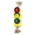 Goofy Tails Traffic Light Plush Toy With 3 Squeaky Tennis Balls for Dogs – Crinkle and Chew Toys for All Breeds – Ball and Rope Toys