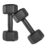 Amazon Brand – Symactive Pvc 10 Kg Fixed Dumbbells Set For Full Body Workout (Set Of 2, 5 Kg) Black