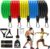 Fashnex Resistance Bands Set for Exercise, Stretching and Workout Toning Tube Kit with Foam Handles, Door Anchor, Ankle Strap and Carry Bag for Men, Women (100LB)