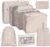8 Pcs Packing Cubes for Travel, Travel Organizer Bags for Luggage, Suitcase with Toiletry Pouch and Shoe Bag – Set of 8 – Beige