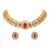 Rubans 24K Gold Plated Handcrafted Intricate Choker Jewellery Set For Women