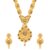 Shining Diva Fashion Latest Long Design Necklace Set For Women Traditional One Gram Gold Plated Jewellery Set for Women (Golden) (11503s)