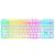 Ant Esports MK700 V2 Membrane TKL Wired Gaming Keyboard, 87 UV Coated Mechanical feel Keys Cool RGB Backlight Waterproof Keyboard for PC Laptop Mobile Tablets Gaming, Design and Work Mercury White