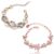 Shining Diva Fashion Latest Collection Gold Plated Combo of 2 Bracelet for Women and Girls (Rose Gold) (cmb285_8306b_9556b) Valentine Gift for Girlfriend