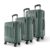 Safari Ray Neo 8 Wheels Set of 3 Trolley Bags, Hard Case Polycarbonate 360 Degree Wheeling Carry on & Check-in Luggage for Men & Women, Suitcase for Travel, Trolley Bags for Travel, Sage Green