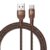 HAMMER 100W 5A USB to Type-C for OnePlus with WARP/VOOC/FLASH support, Super Fast Charging Cable,1.2M Nylon Braided,Tangle free,480Mbps Data Transfer, supports OPPO (Brown)