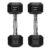 amazon basics Rubber Encased Hex Dumbbell Weight Set Of 2, 5 Kg,Black