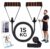 Boldfit Resistance Tube with Foam Handles, Door Anchor for Exercise & Stretching, Suitable in Home & Gym Workout for Men & Women-15kg-Black