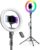Weilisi 12” Ring Light with Stand & 2 Phone Holders, 38 Color Modes LED Ring Light for iPhone/Android, Camera, YouTube, Makeup