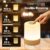 One94Store Touch Control LED Table Lamp – USB Rechargeable, Touch Control Night Light with 3-Color Dimmable Brightness for Bedroom, Living Room & Study (White, Pack of 1)
