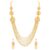 Shining Diva Fashion One Gram Gold Plated Latest Long Chain Traditional Necklace Jewellery Set for Women