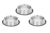 Pets Empire Small Dog and Cat Feeding Bowl Steel (200 ml) Set of 3