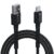 Portronics Konnect X 3A Unbreakable Nylon Braided USB to Type C Fast Charging Cable 2M Long, Supports All Type C Smartphones and Devices(Black)
