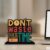 Artvibes Wooden Idols and Figurine Don’t Waste Your Time Motivational Quotes Table Decoration for Office Desk | Home Decor Item | Living Room | Modern Art Wood Showpiece Gift Item (SP_1145)