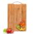 Go Store Large Non-Slip Wooden Bamboo Cutting Board with Antibacterial Surface with Stainless Steel Handle, Chopping Board for Kitchen, Cutting Board for Kitchen (Wood)