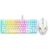 Ant Esports MK710 V2 Membrane TKL Wired Gaming Keyboard Mouse Combo 87 UV Coated Mechanical feel Keys Cool RGB Backlight Keyboard,1200-3600 DPI Aero-Jet RGB Gaming Mouse with Type C Adapter_ Mercury