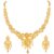 Shining Diva Fashion Latest Choker Design Necklace Set For Women Traditional One Gram Gold Plated Jewellery Set for Women (Golden) (11537s)
