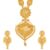 Shining Diva Fashion Latest Long Design Necklace Set For Women Traditional One Gram Gold Plated Jewellery Set for Women (Golden) (11508s)