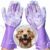 Dog Shampoo Gloves for Bathing – Silicone Dog Washing Gloves with Bristles – Pet Hair Removal Glove for Dogs & Cats – Puppy Essentials – Dog Grooming Supplies & Accessories – Shampoo Brush for Pets