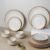 The Earth Store White Matte Brown Ceramic Dinner Set of 18 Pieces Serving for 6, Microwave and Dishwasher Safe Plates & Bowls for Dining, Bone-Ash Free Crockery Set for Dining and Gifting