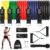 Resistance Tube for Men and Women [Upto 45Kg] | Resistance Band Set & Exercise Bands | Resistance Band for Pull Up | (11 Pieces Tube Set) Gym Equipment for Home Workout | Natural Rubber