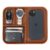Rectangular Premium Vegan Leather Valet Tray|Stylish & Modern Office Desk Tray| Table/Bedside/Entryway Organiser For Everyday Essentials Like Keys, Phone, Watch, Wallet, Jewellery|Tan
